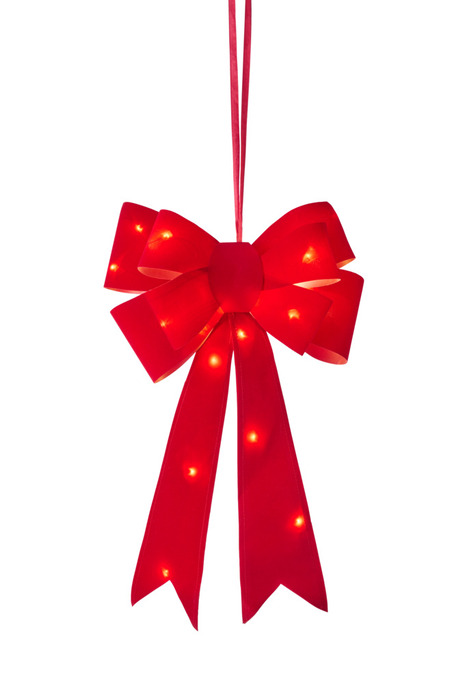 Sløjfe 24 LED velour 60 x 38 cm